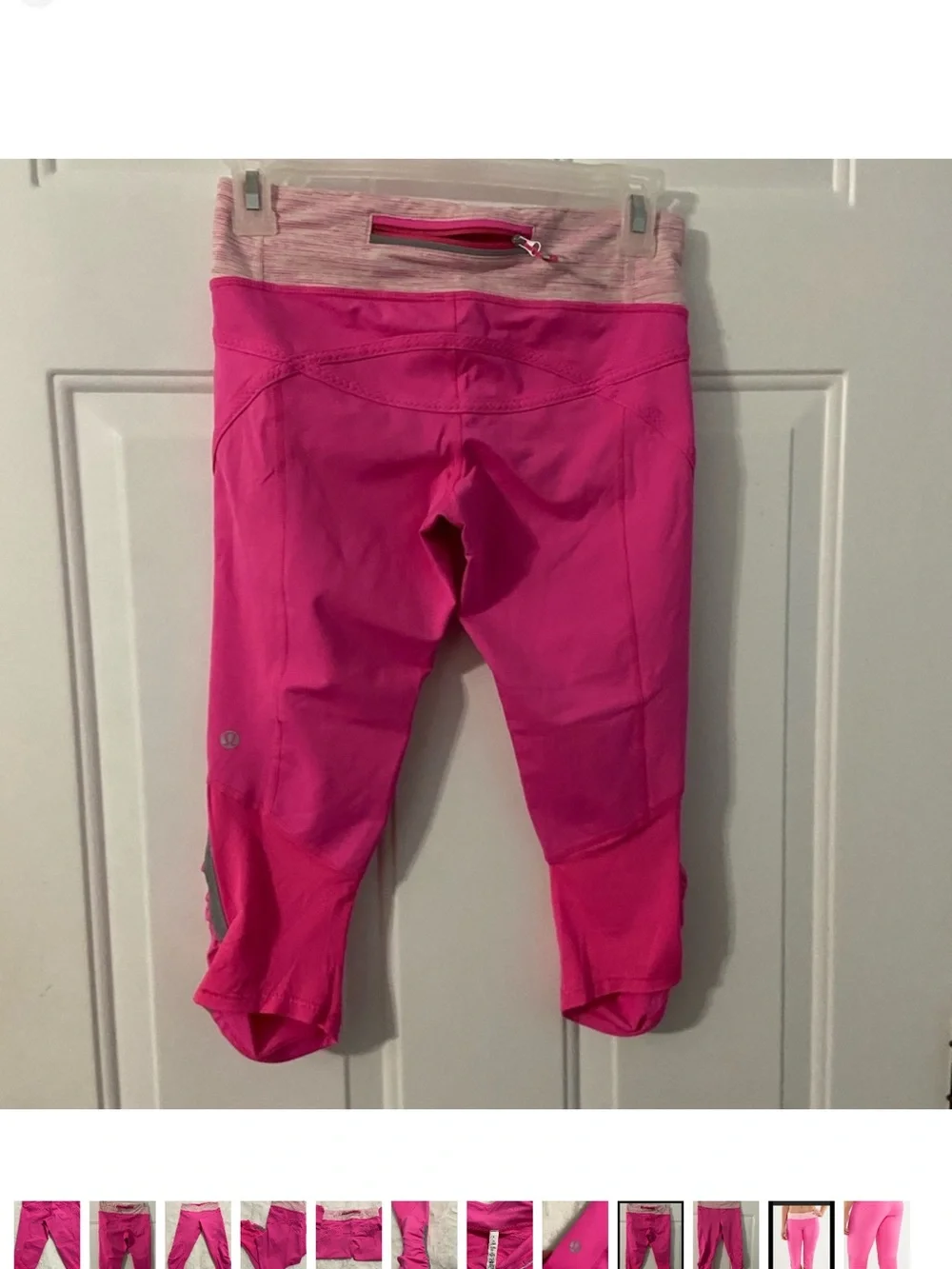 Pink Performance Capri Leggings